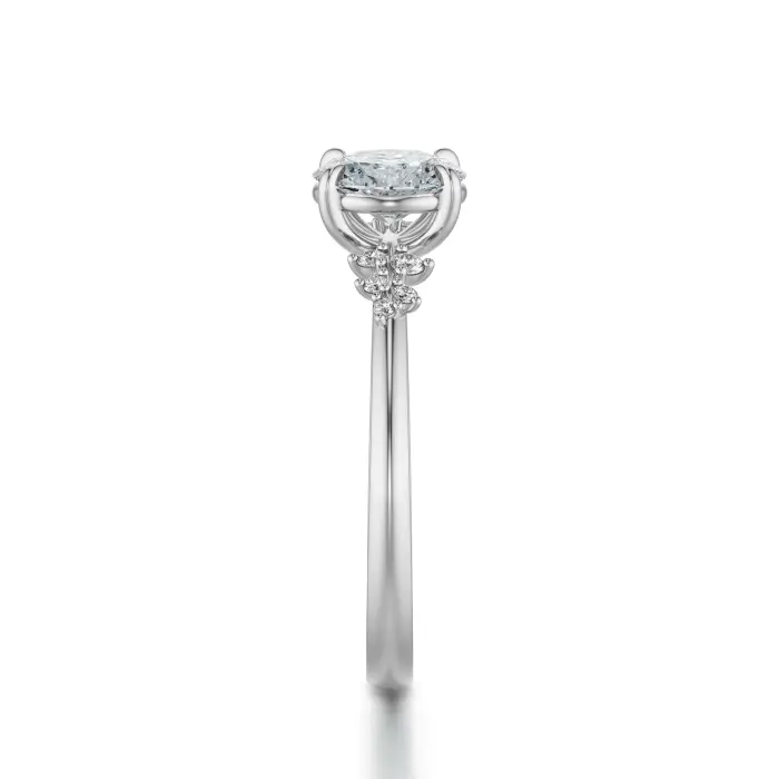 Pierścionek owalny diament białe złoto 0.60 ct. SBPZ_053